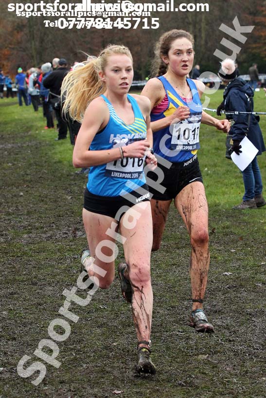 Senior and under-23 women, 2019 European Cross Country Trials and British Cross Challenge, Sefton Park, Liverpool.  Photo: David T. Hewitson/Sports for All Pics